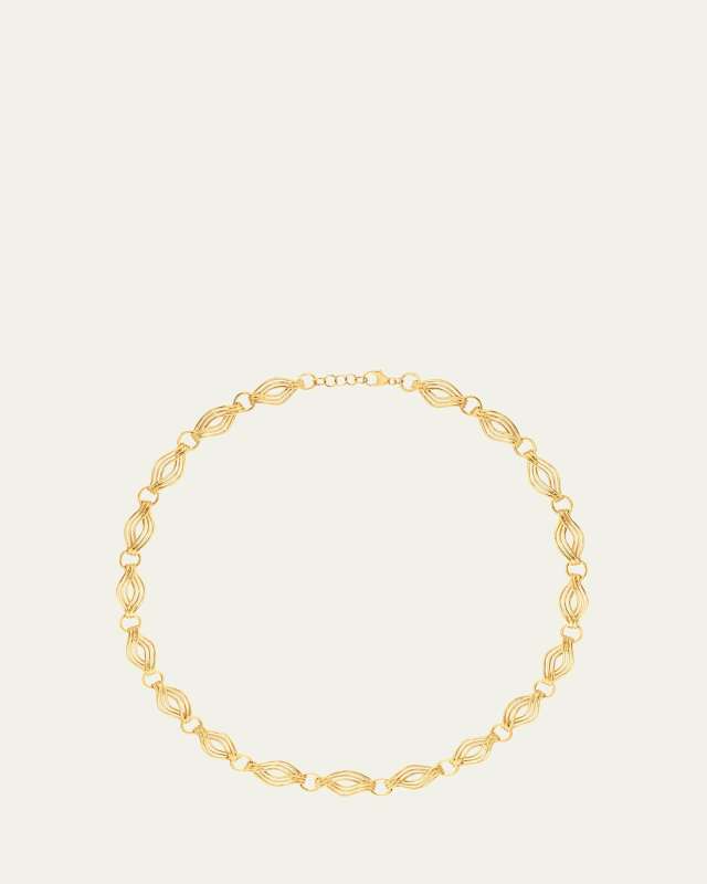 18K Yellow Gold Terra Nova Link Necklace, 16"